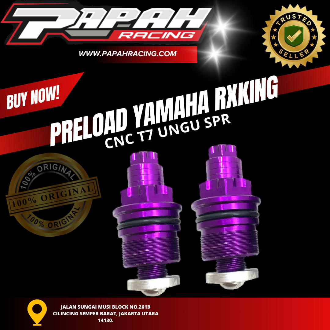PRELOAD YAMAHA RXKING CNC T7 UNGU SPR
